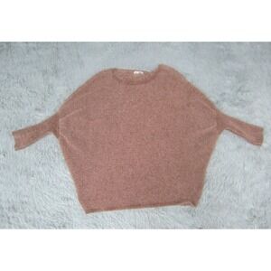 Womens Medium Sweater Oversized Knitted Relaxed Fit Batwing Sleeve Fashion Nova